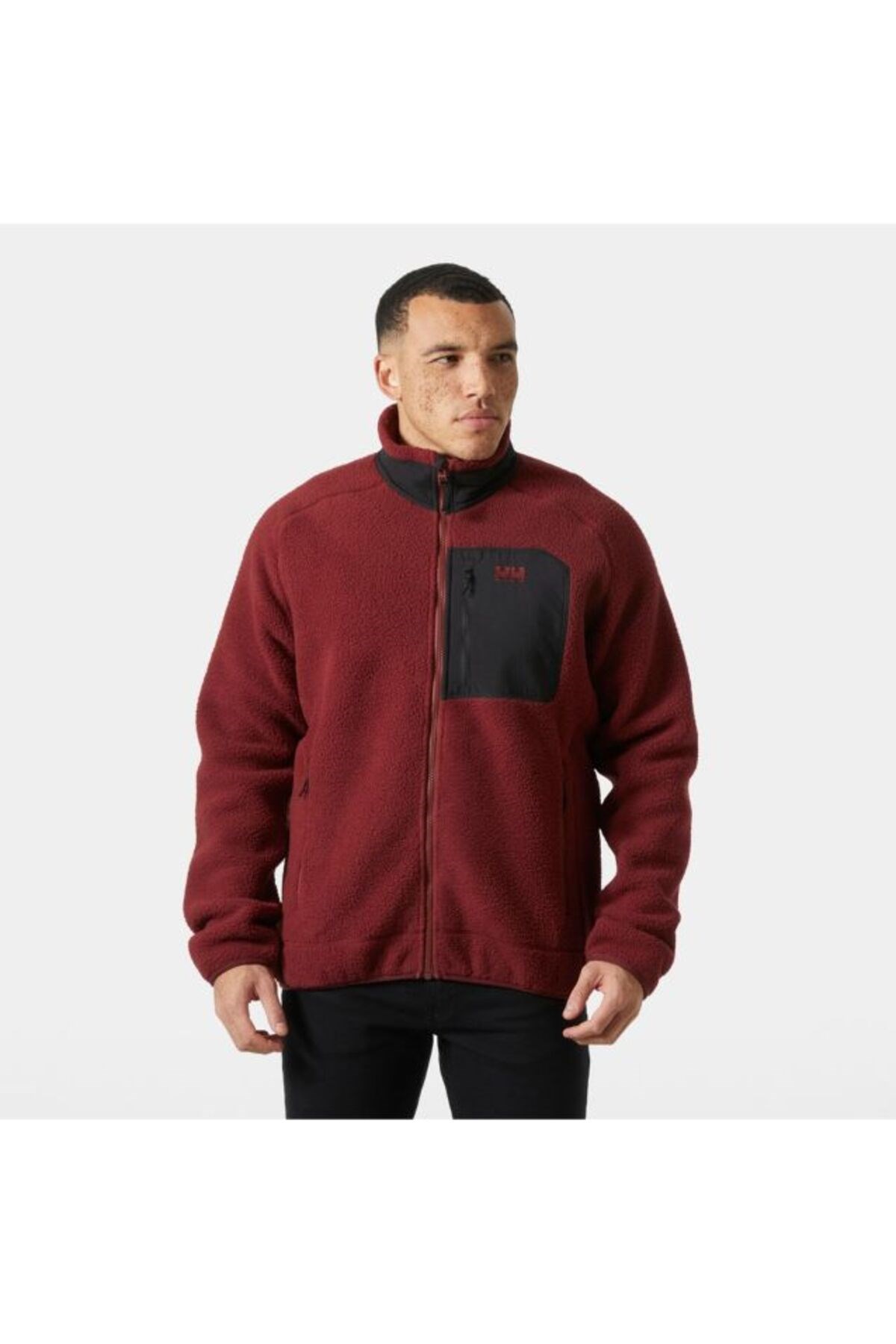 Panorama Pile Block Jacket Erkek Kırmızı Polar HHA.49460.HHA.180