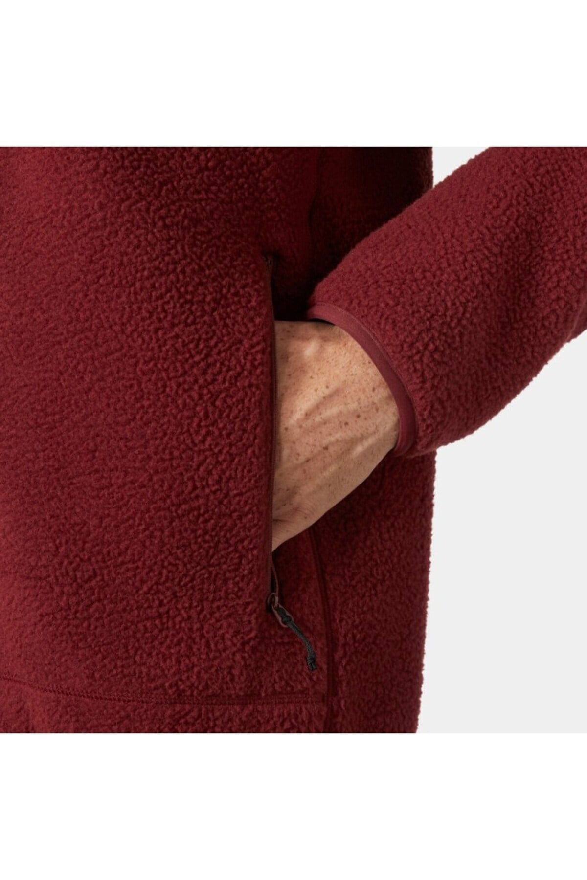 Panorama Pile Block Jacket Erkek Kırmızı Polar HHA.49460.HHA.180