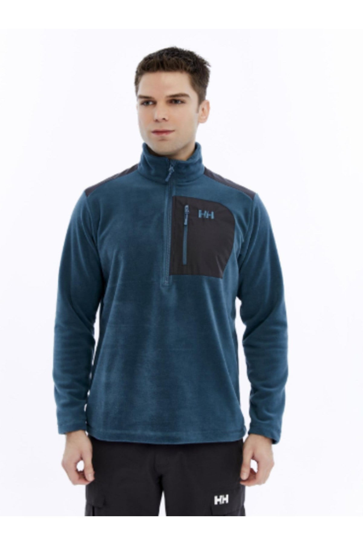 Polar Block Erkek Yeşil Sweatshirt