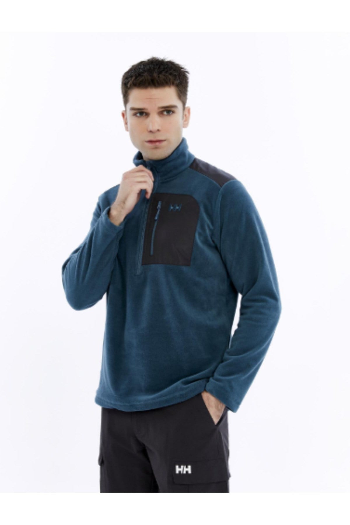 Polar Block Erkek Yeşil Sweatshirt