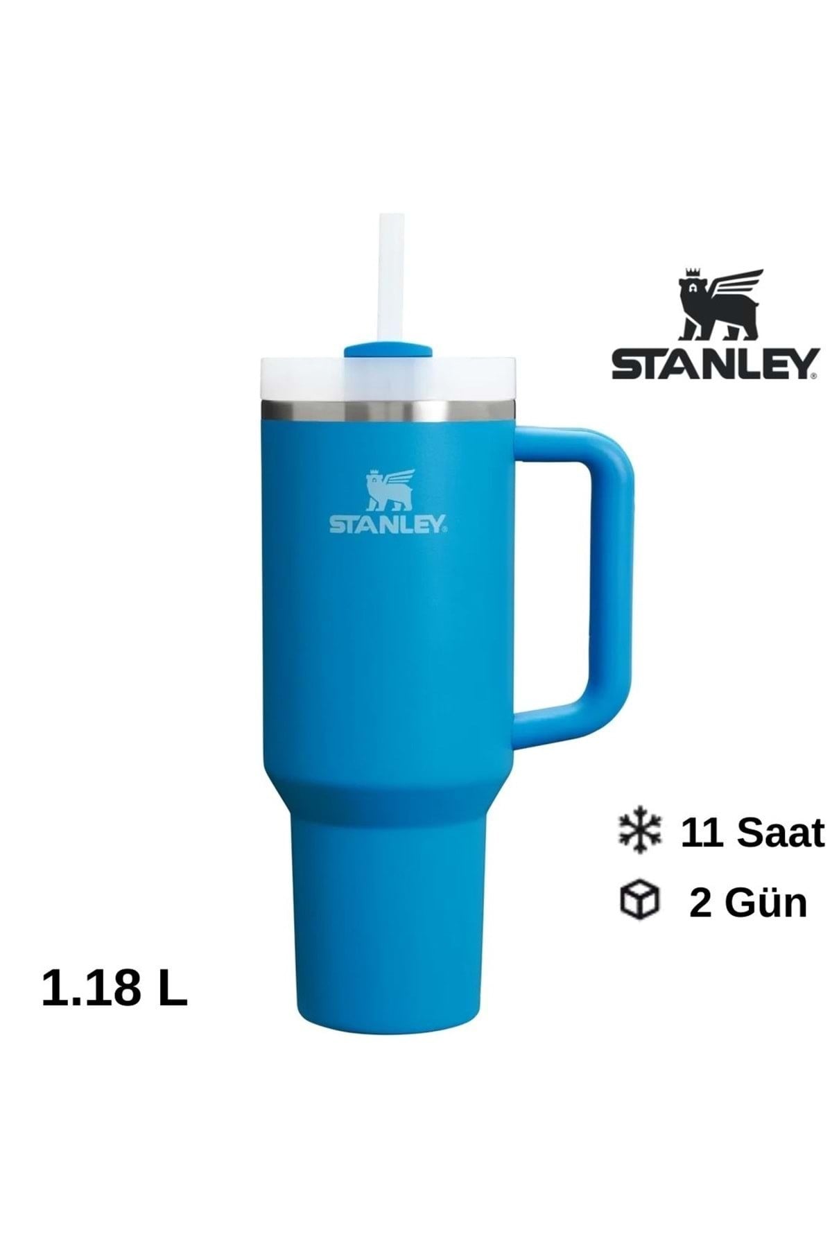 Quencher H2.O FlowState™ Tumbler Pipetli Termos 1.18L Pipetli Matara MAVİ
