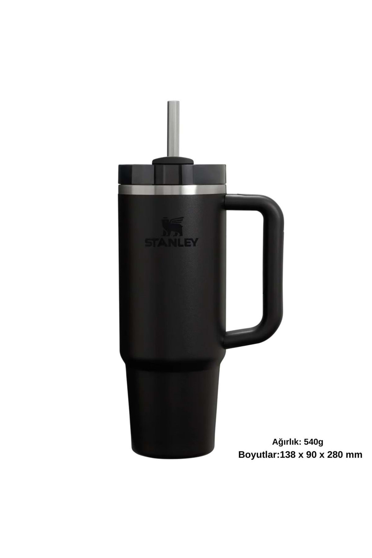 Quencher H2.O FlowState™ Tumbler Pipetli Termos 0.8L Pipetli Matara SİYAH