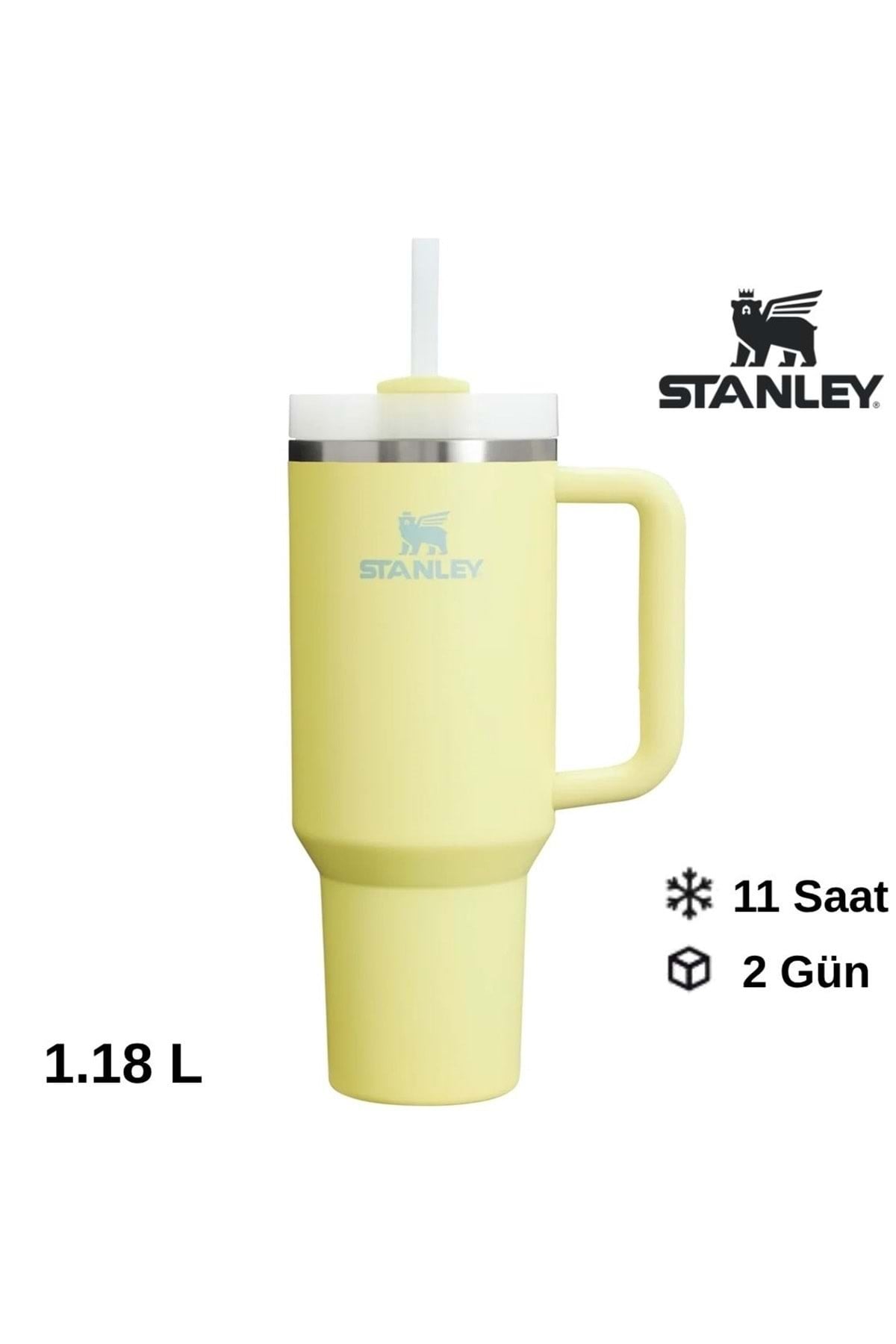 Quencher H2.O FlowState™ Tumbler Pipetli Termos 1.18L Pipetli Matara SARI