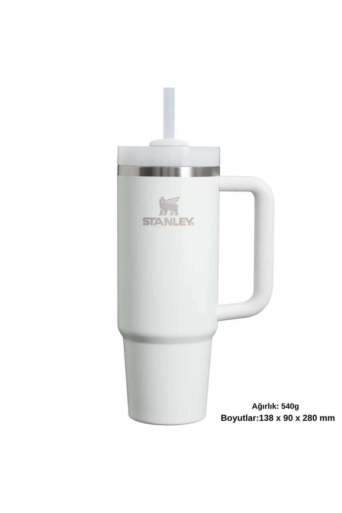 Quencher H2.O FlowState™ Tumbler Pipetli Termos 0.8L Pipetli Matara BEYAZ