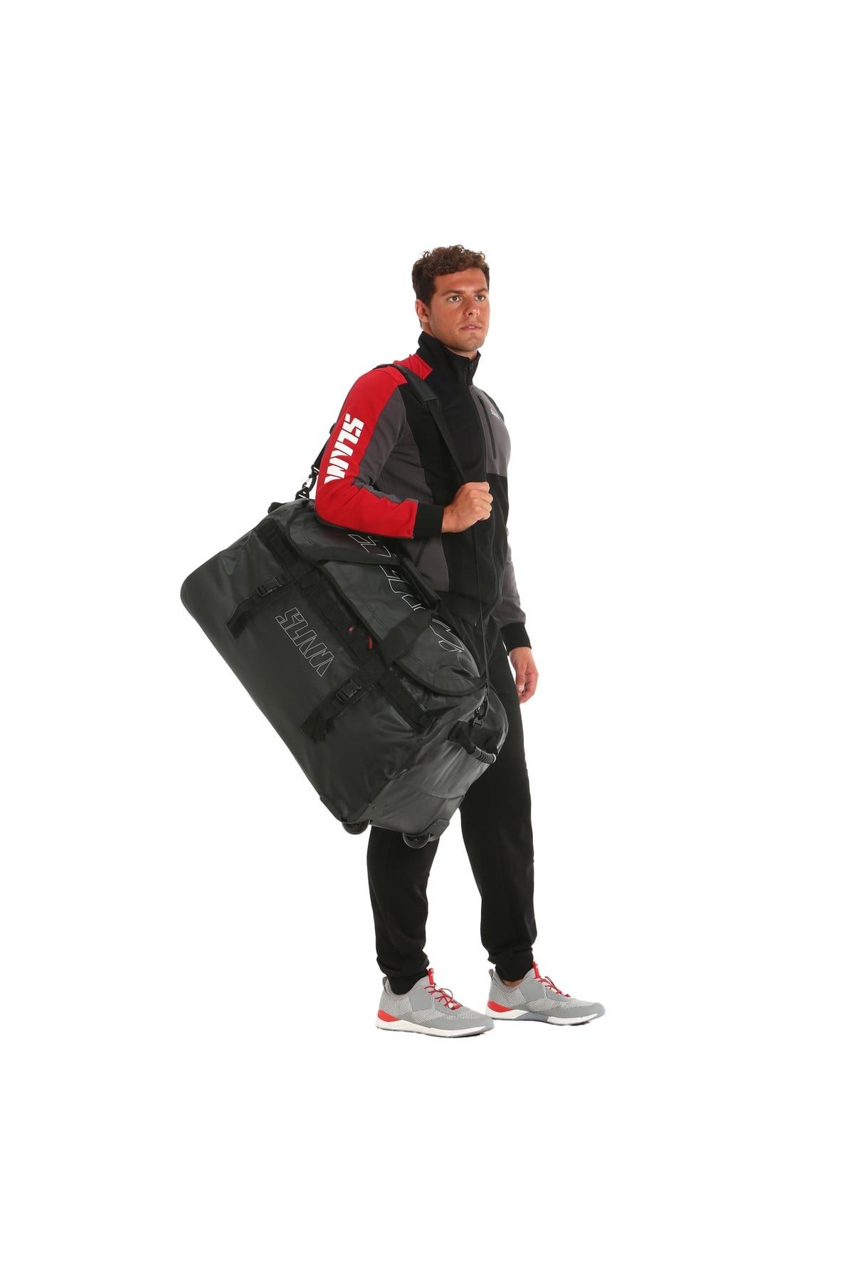 Siyah Unisex Çekçekli Kumaş Valiz A463001S00_90L TROLLEY