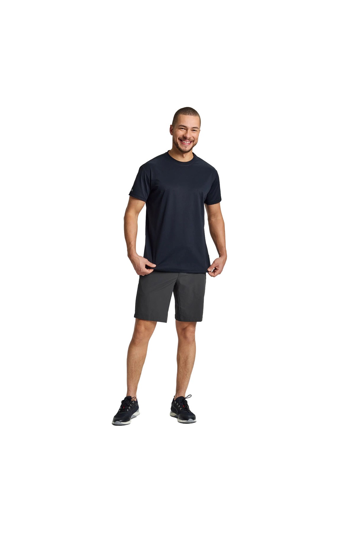 Tech Pique Erkek Gri Tişört ERKEK T-SHIRT A112005S01