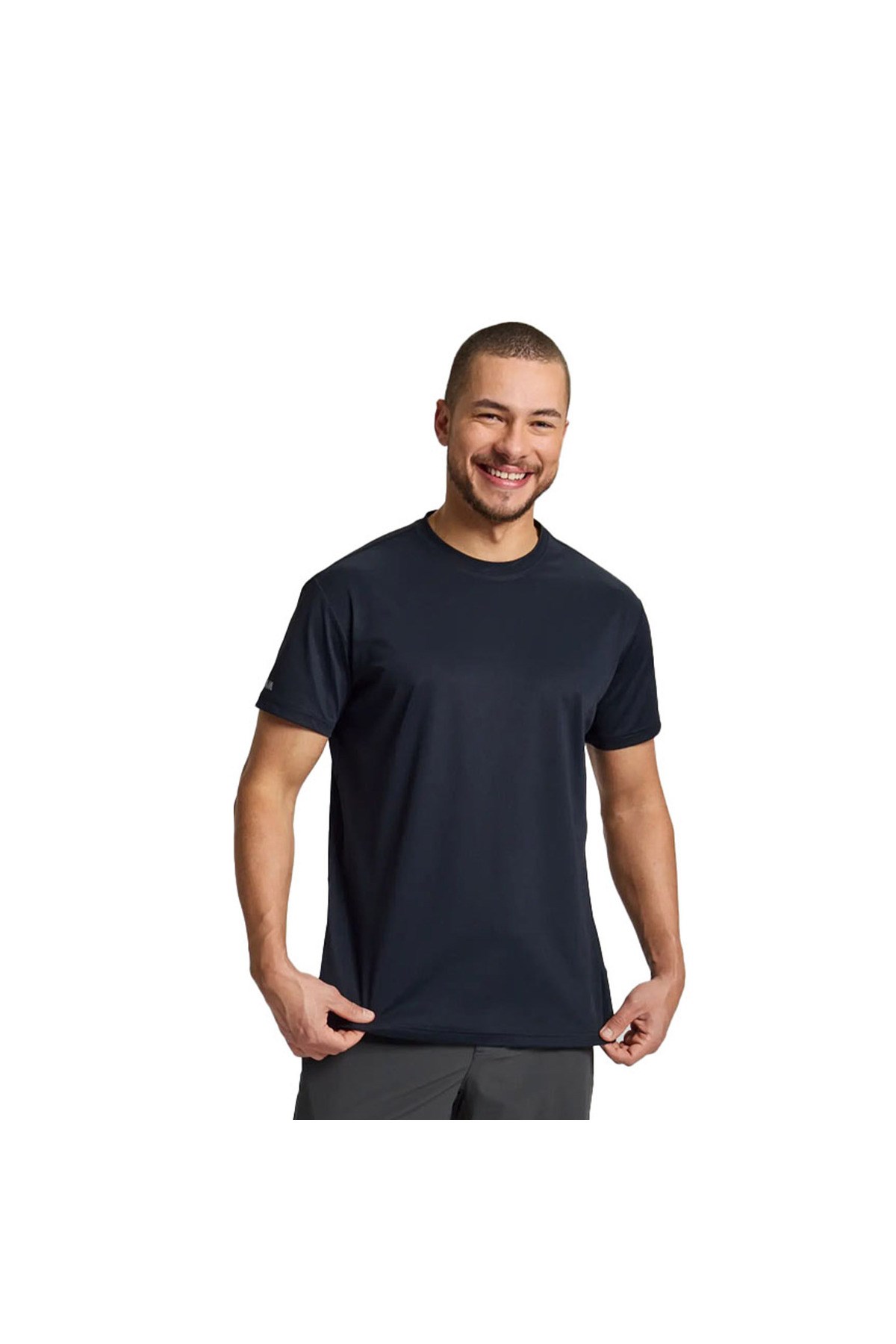 Tech Pique Erkek Gri Tişört ERKEK T-SHIRT A112005S01