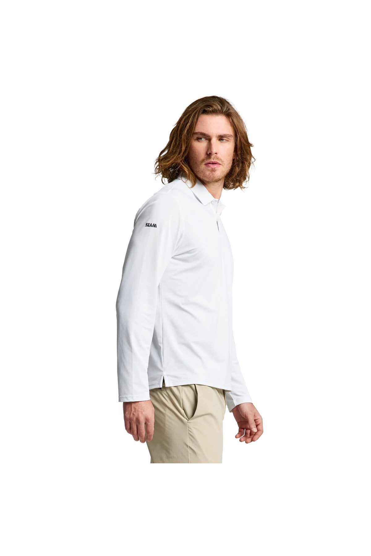 Tech Pique Polo Ls Erkek Beyaz Tişört ERKEK T-SHIRT A108005S01