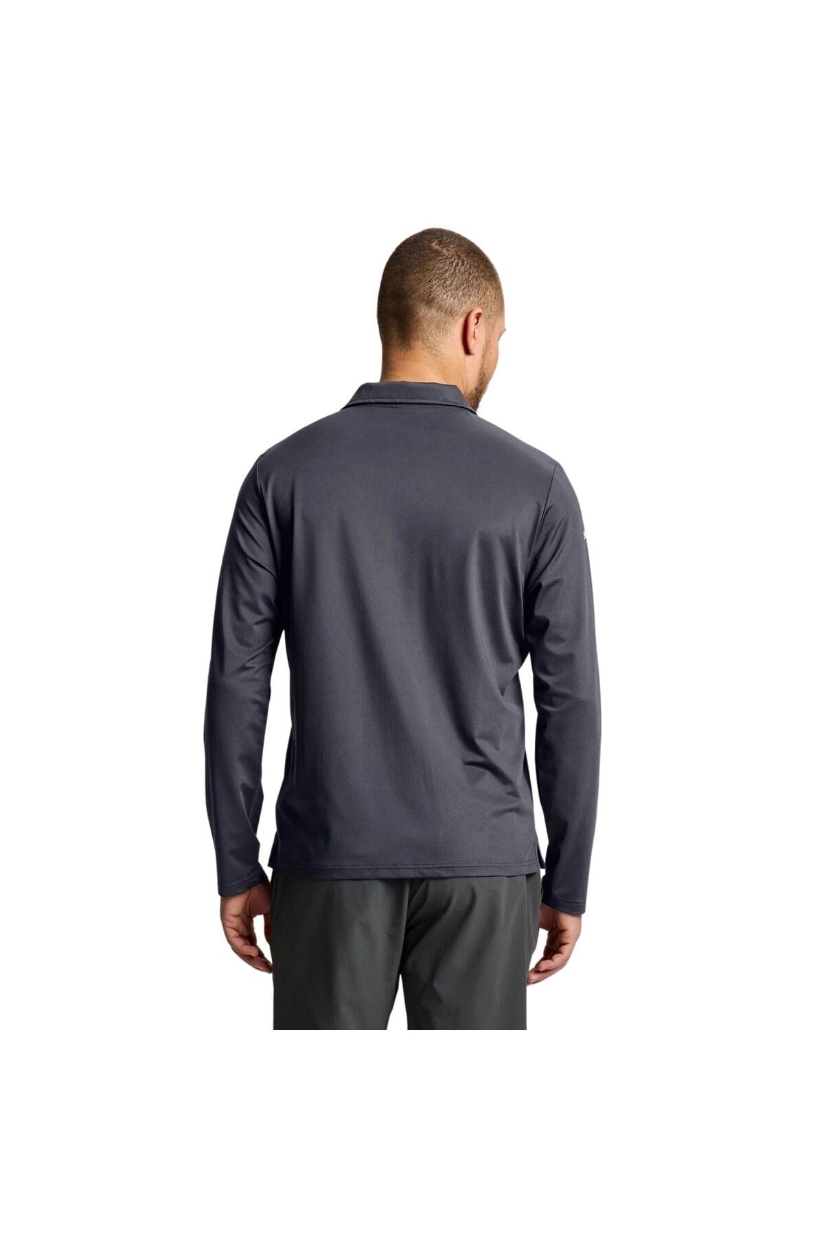 Tech Pique Polo Ls Erkek Gri Tişört ERKEK T-SHIRT A108005S01