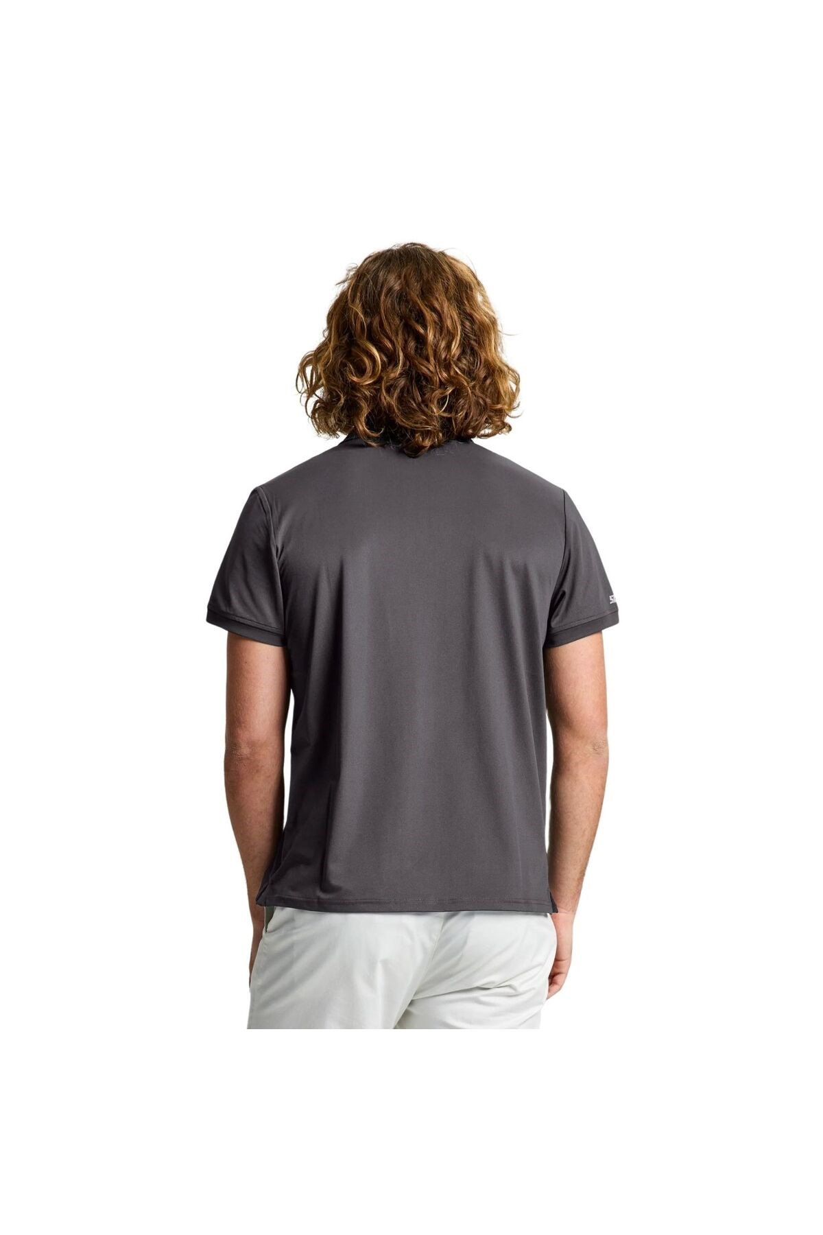 Tech Pique Polo Ss Erkek Gri Tişört ERKEK T-SHIRT A108006S01