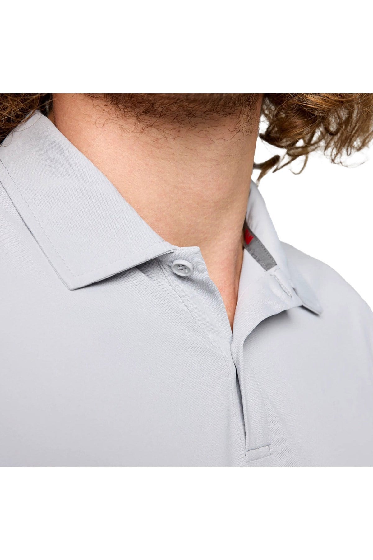 Tech Pique Polo Ss Erkek Gri Tişört ERKEK T-SHIRT A108006S01