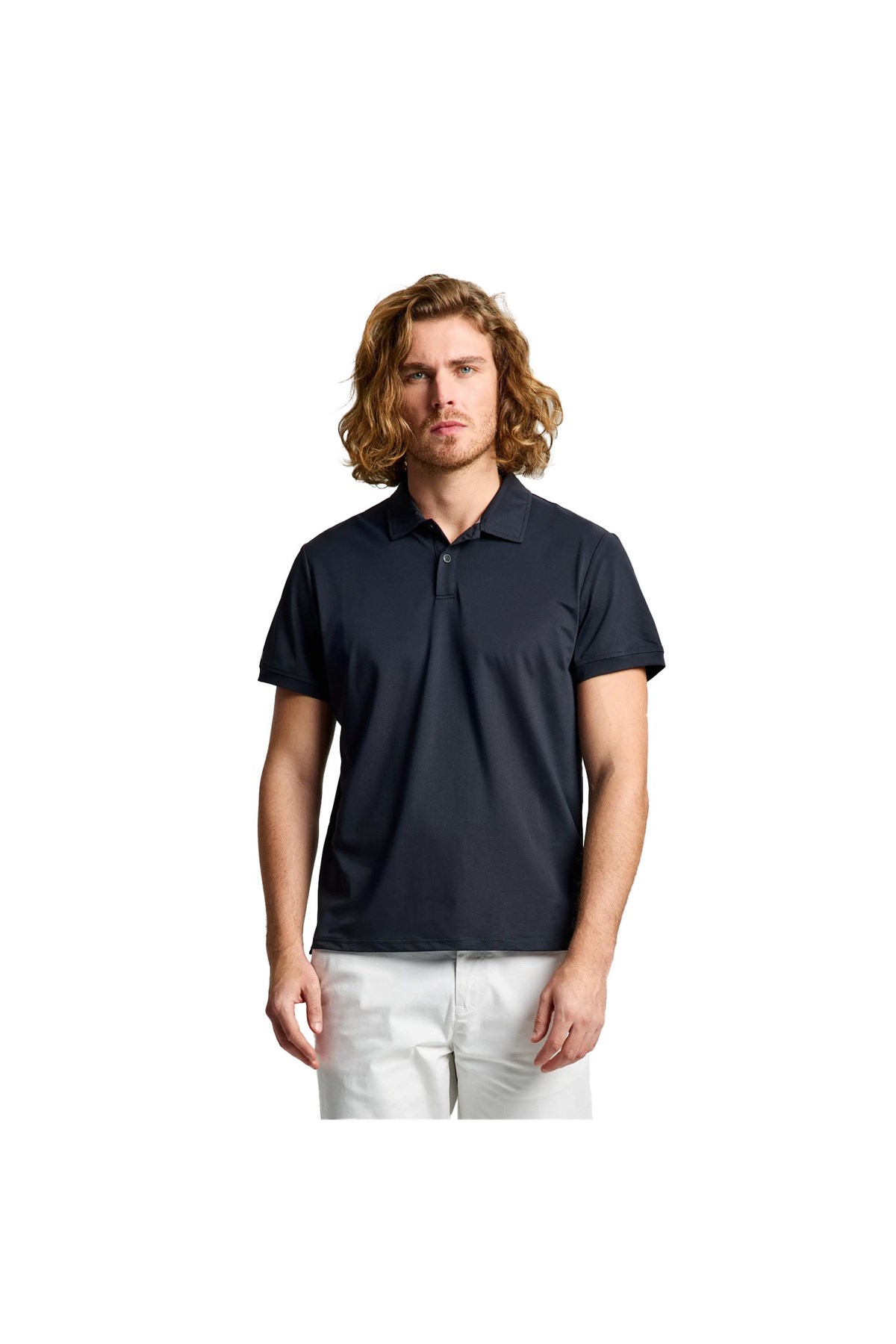 Tech Pique Polo Ss Erkek Siyah Tişört ERKEK T-SHIRT A108006S01