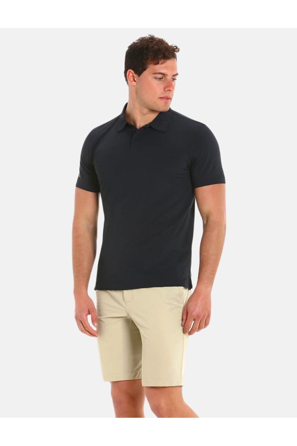 TECH PIQUE POLO SS LACİVERT Erkek Polo Tshirt