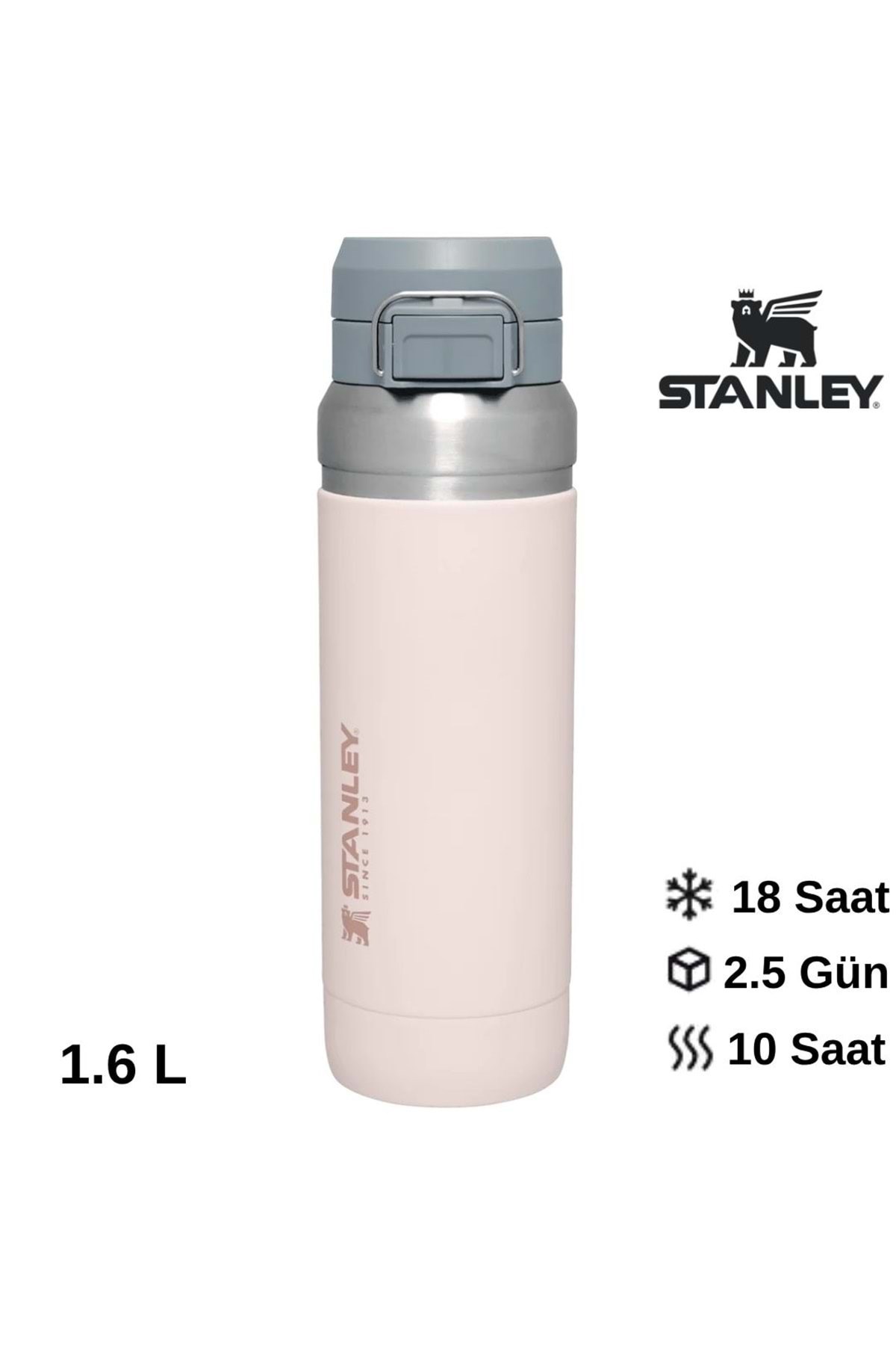 The Go Quick Flip Water Bottle | 1.06L/36oz Pembe 10-09150-103