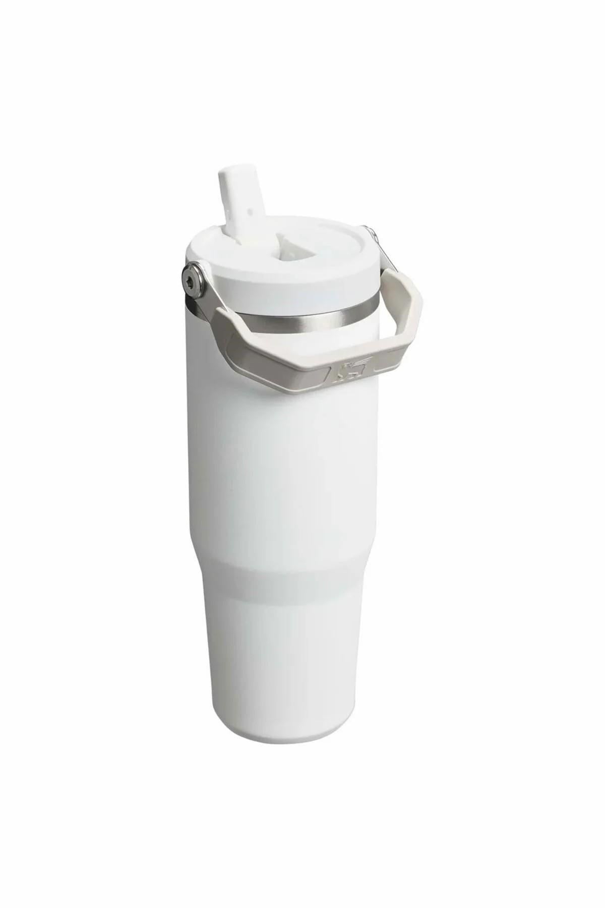 The IceFlow Flip Straw 2.0 Tumbler Pipetli Termos Bardak 0,89 LT / 30Oz Beyaz 10-12043-069