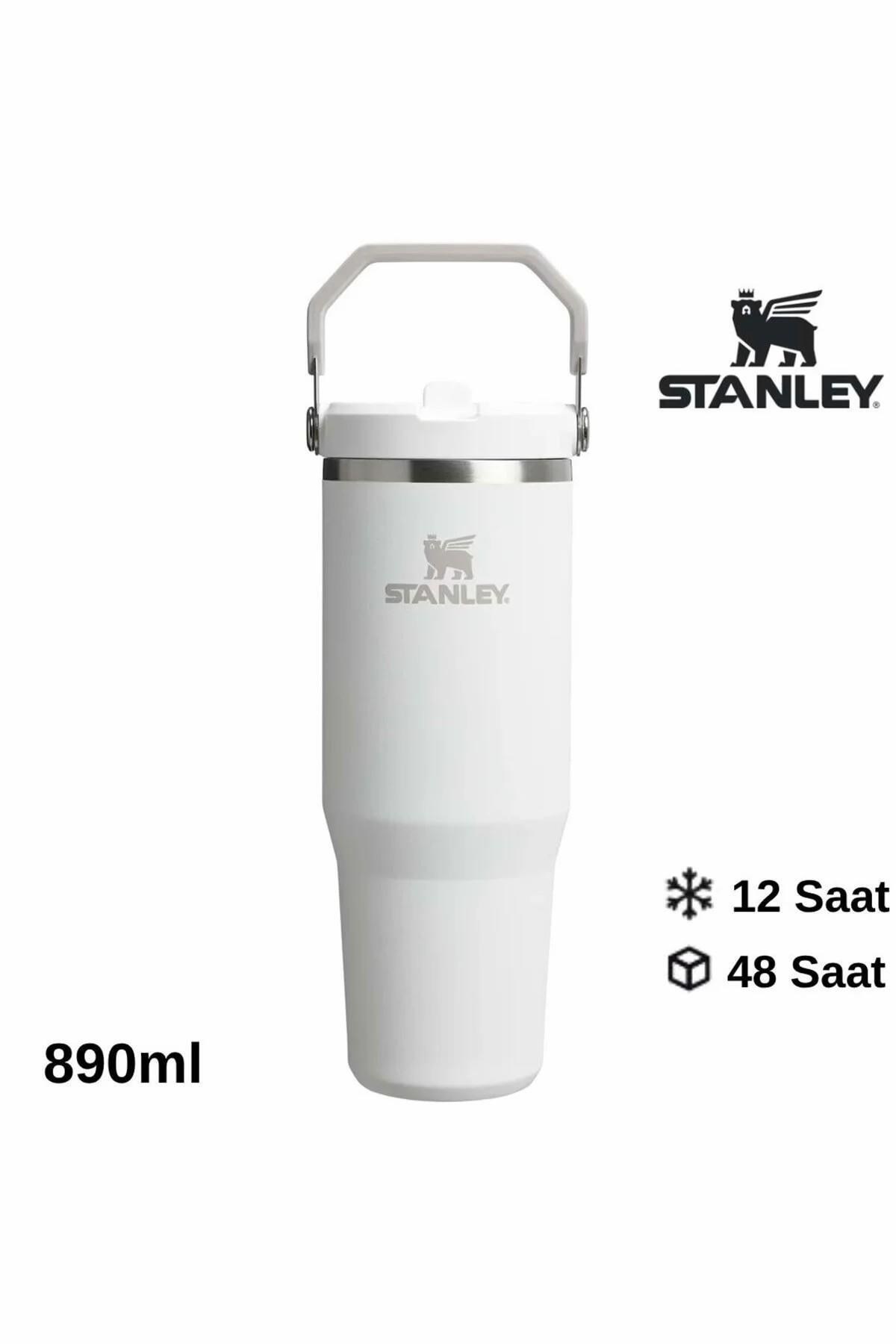 The IceFlow Flip Straw 2.0 Tumbler Pipetli Termos Bardak 0,89 LT / 30Oz Beyaz 10-12043-069