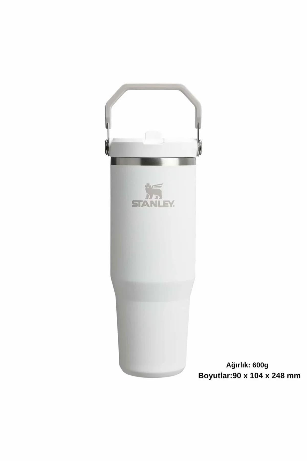 The IceFlow Flip Straw 2.0 Tumbler Pipetli Termos Bardak 0,89 LT / 30Oz Beyaz 10-12043-069