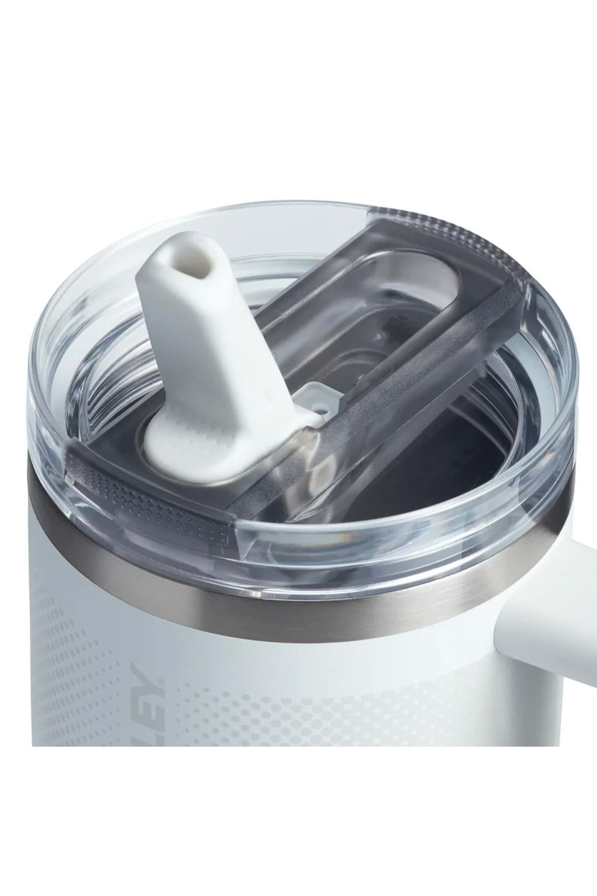 The Quencher ProTour Flip Straw Pipetli Termos 0,60 LT Pipetli Matara BEYAZ