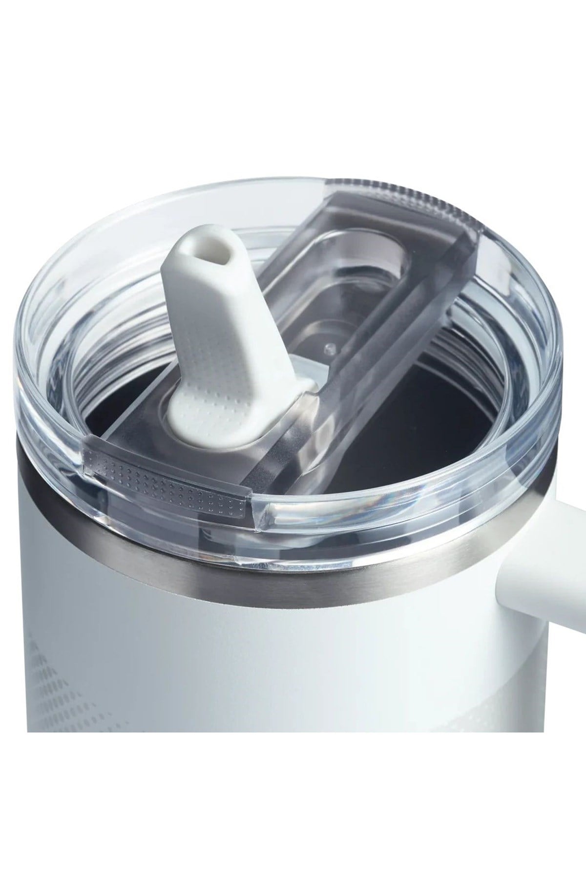 The Quencher ProTour Flip Straw Tumbler Pipetli Termos 1,18 LT Pipetli Matara BEYAZ