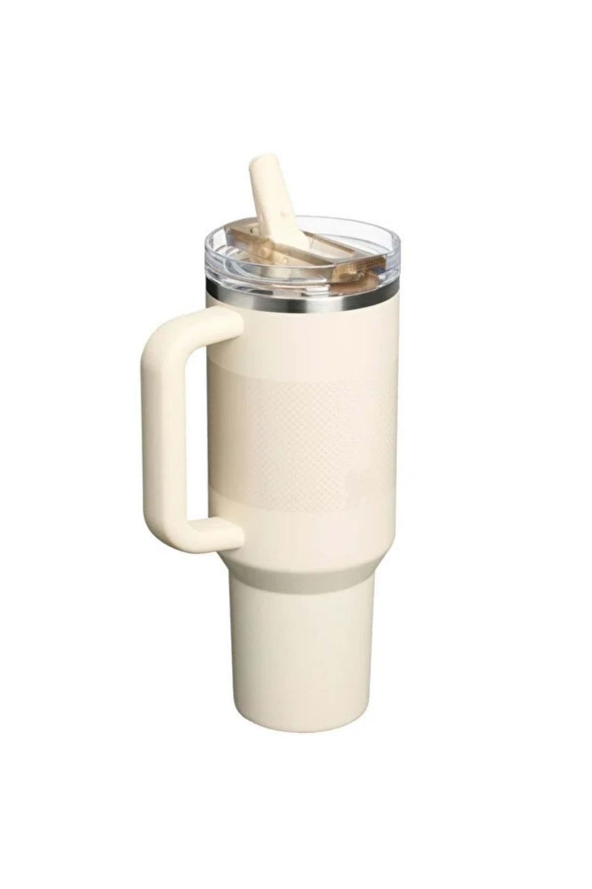The Quencher ProTour Flip Straw Tumbler Pipetli Termos 1,18 LT Pipetli Matara BEJ