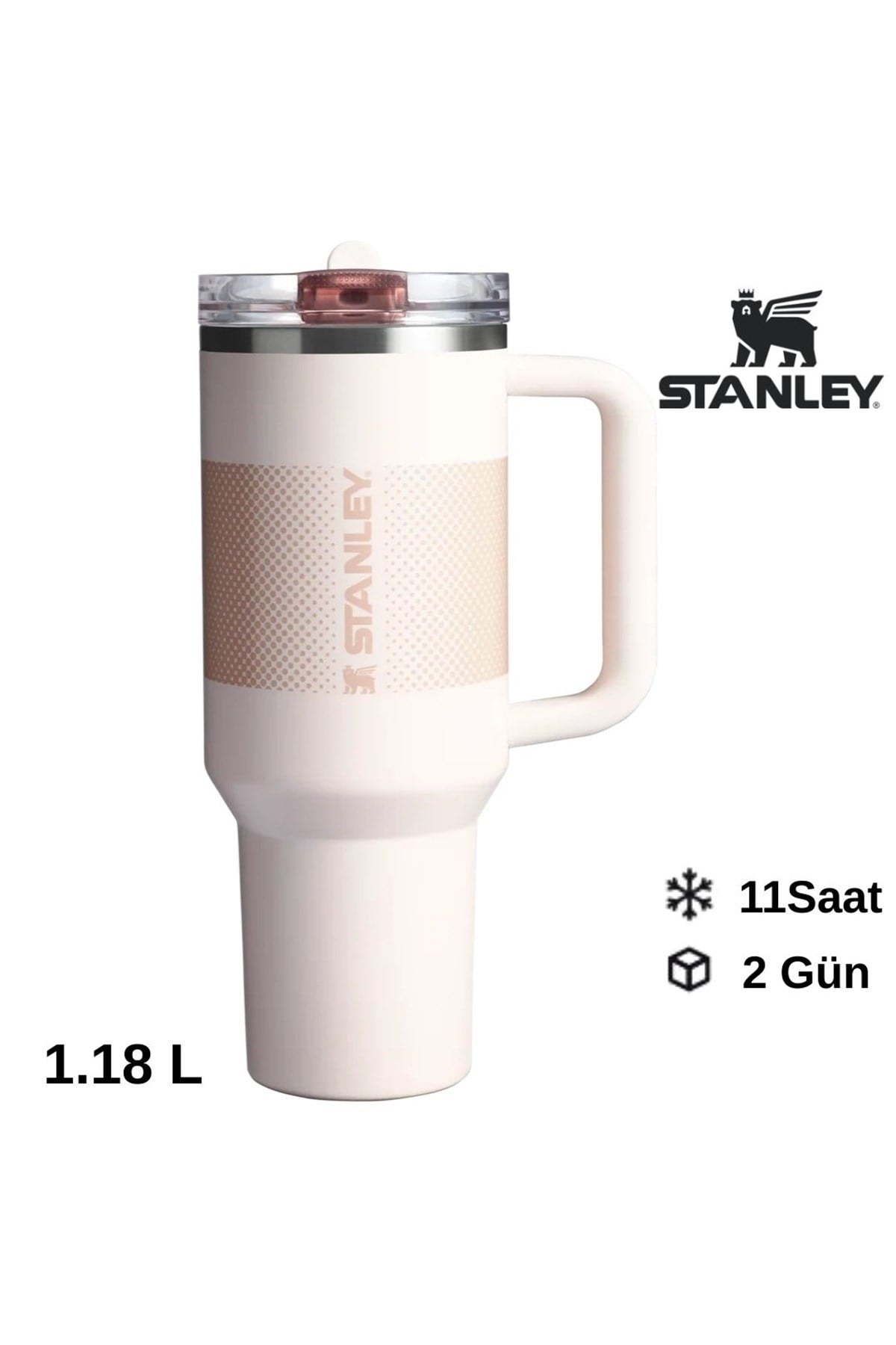 The Quencher ProTour Flip Straw Tumbler Pipetli Termos 1,18 LT Pipetli Matara PUDRA