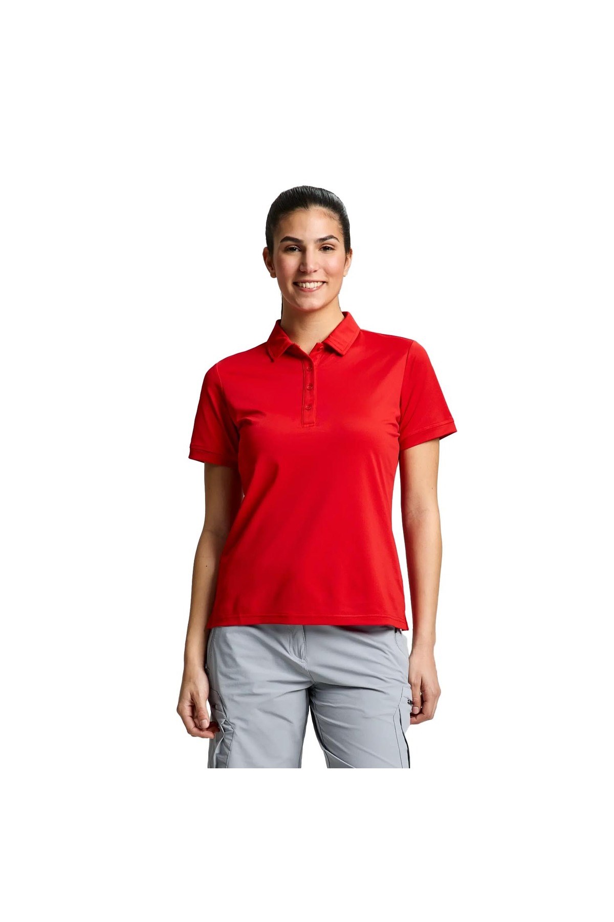 Ws Tech Pique Polo Kadın Kırmızı Tişört KADIN T-SHIRT A908003S01