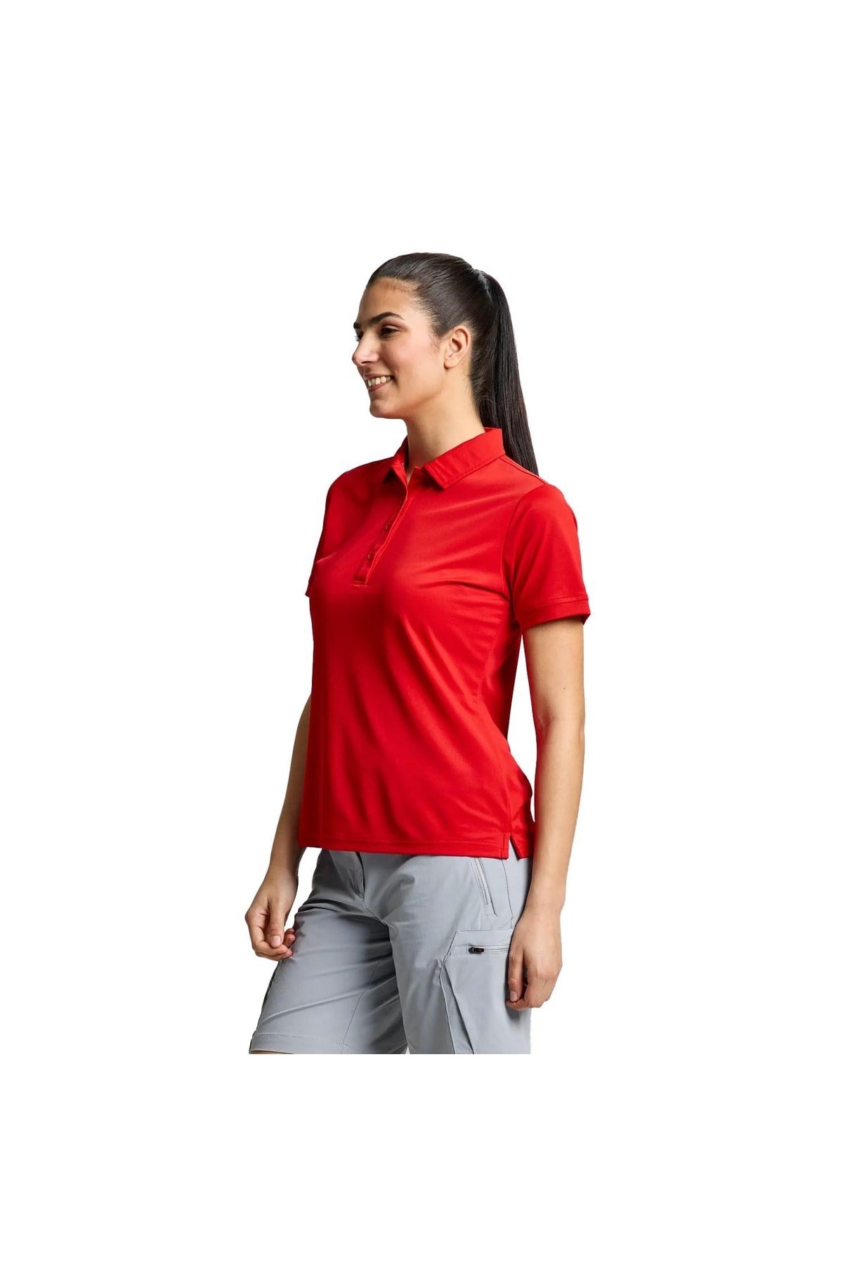 Ws Tech Pique Polo Kadın Kırmızı Tişört KADIN T-SHIRT A908003S01
