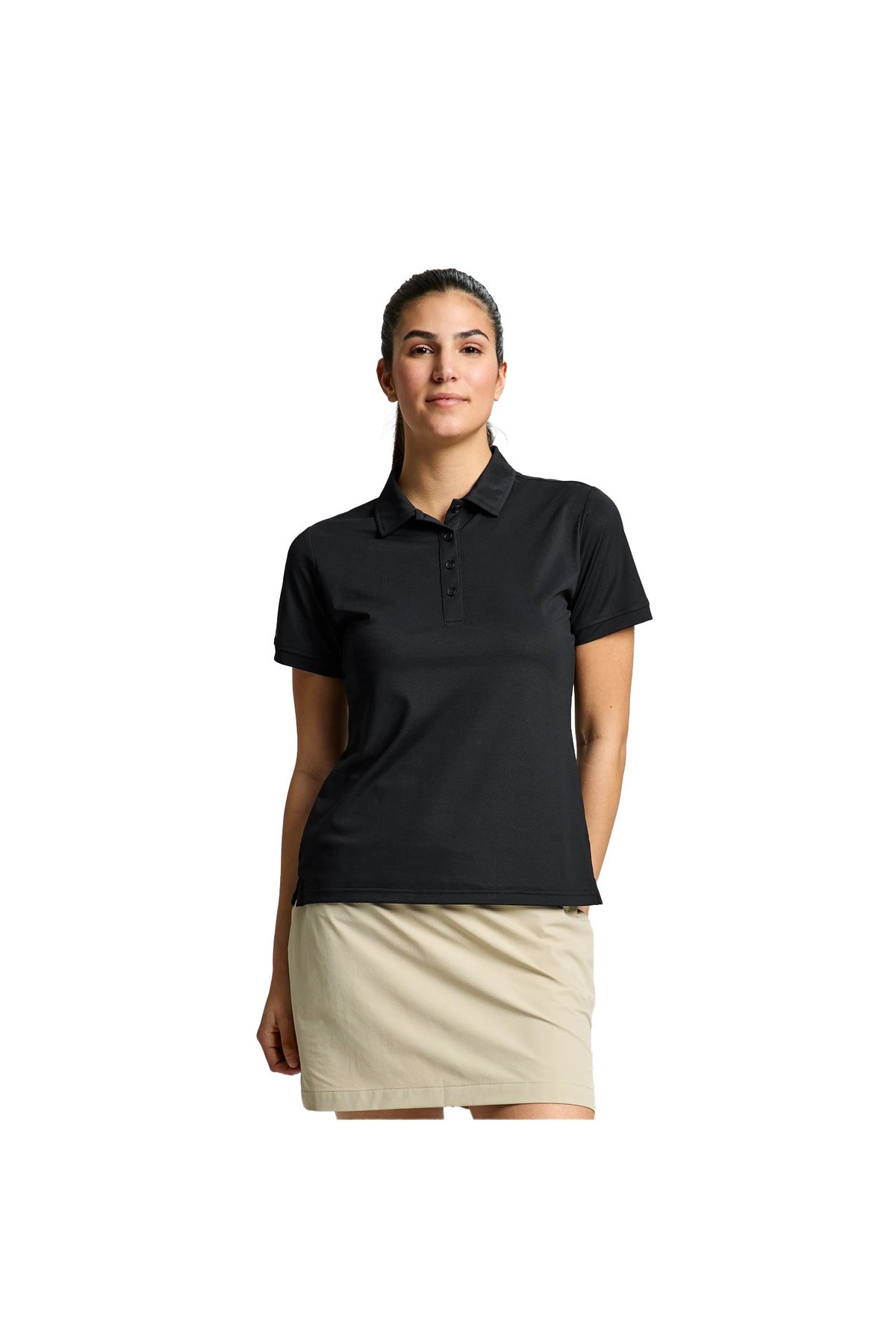 Ws Tech Pique Polo Kadın Siyah Tişört KADIN T-SHIRT A908003S01
