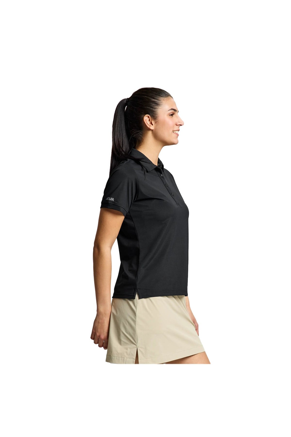 Ws Tech Pique Polo Kadın Siyah Tişört KADIN T-SHIRT A908003S01