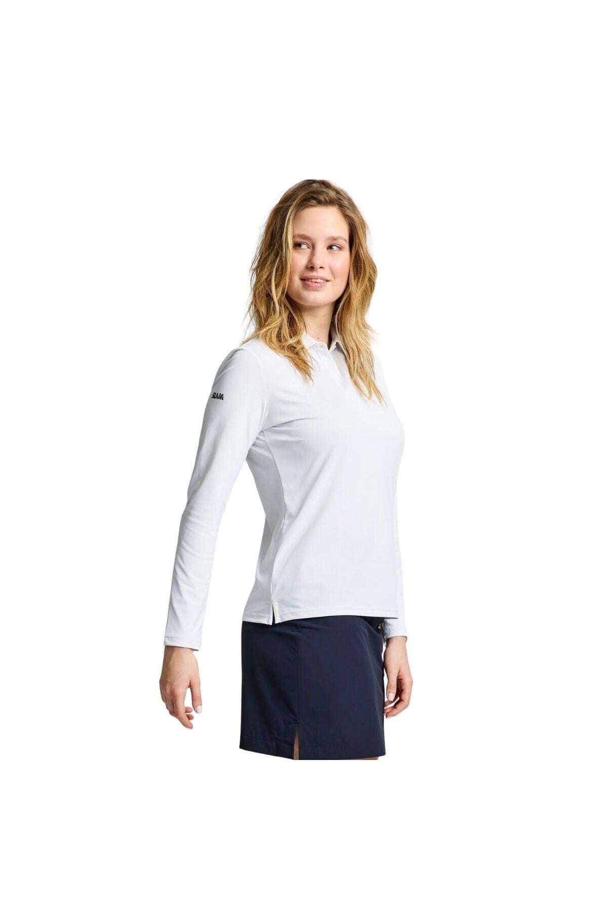 Ws Tech Pique Polo Ls Kadın Beyaz Tişört KADIN T-SHIRT A908004S01