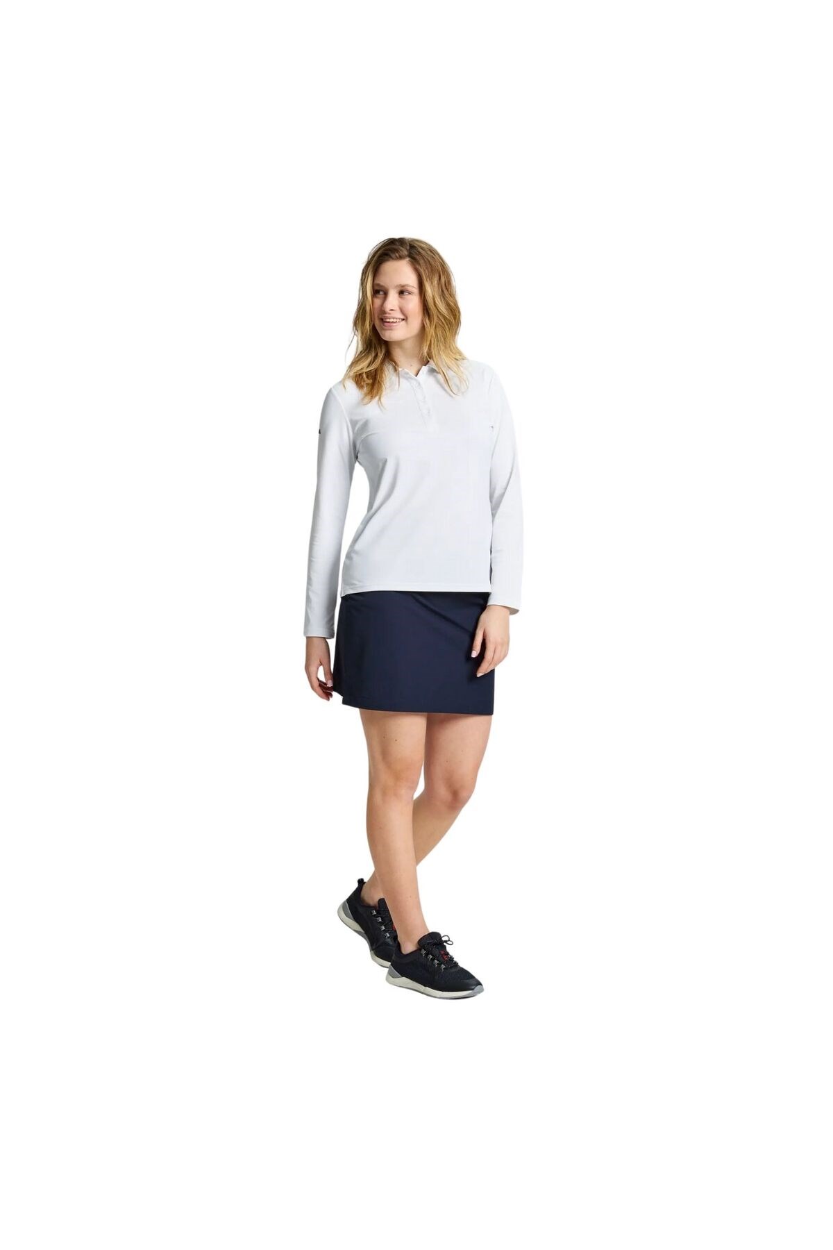 Ws Tech Pique Polo Ls Kadın Beyaz Tişört KADIN T-SHIRT A908004S01