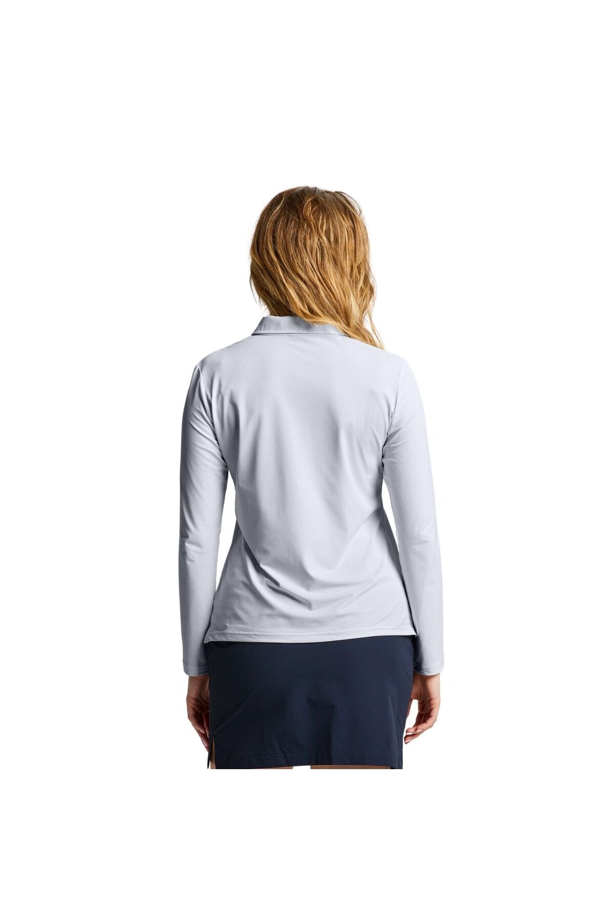 Ws Tech Pique Polo Ls Kadın Gri Tişört KADIN T-SHIRT A908004S01