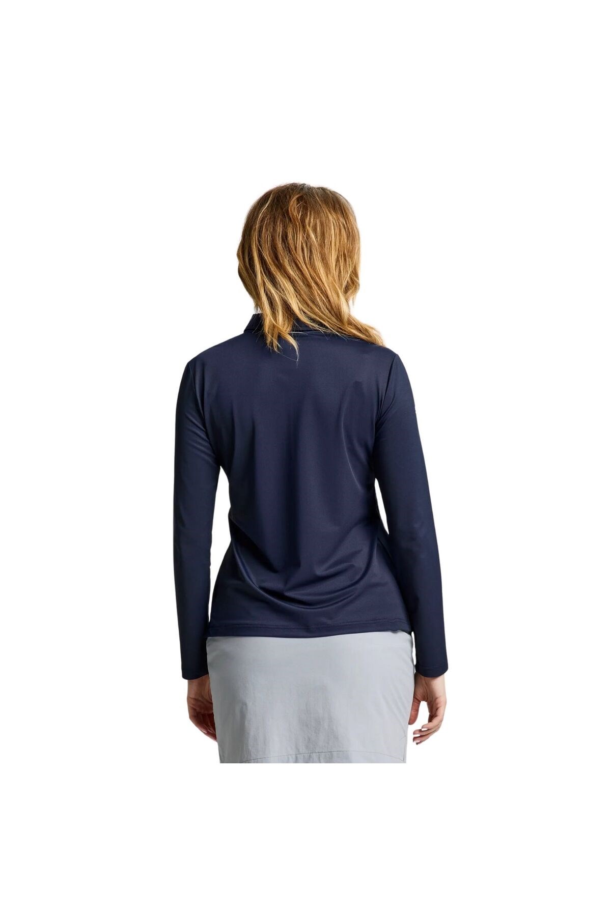 Ws Tech Pique Polo Ls Kadın Mavi Tişört KADIN T-SHIRT A908004S01
