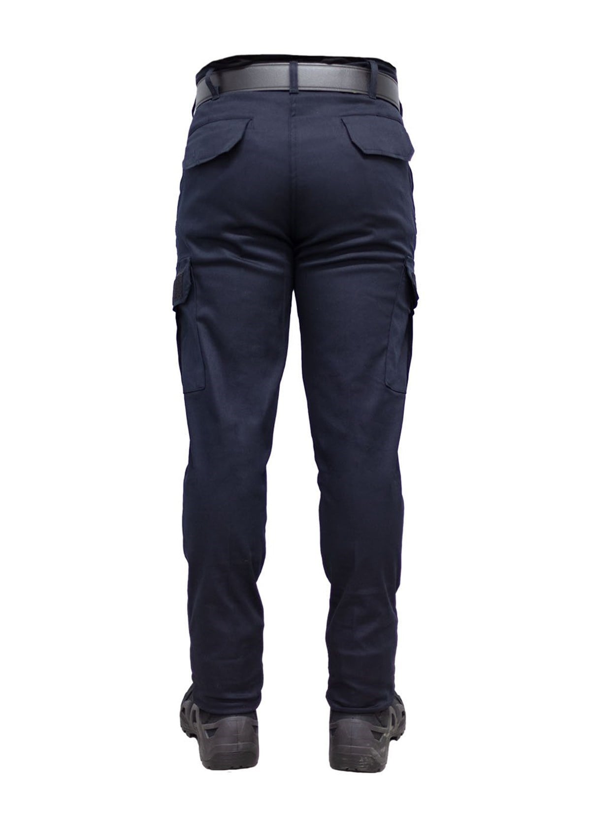 Lacivert Polis Gabardin Likralı Kargo Pantolon