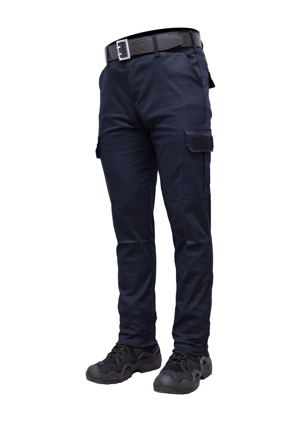 Lacivert Polis Gabardin Likralı Kargo Pantolon