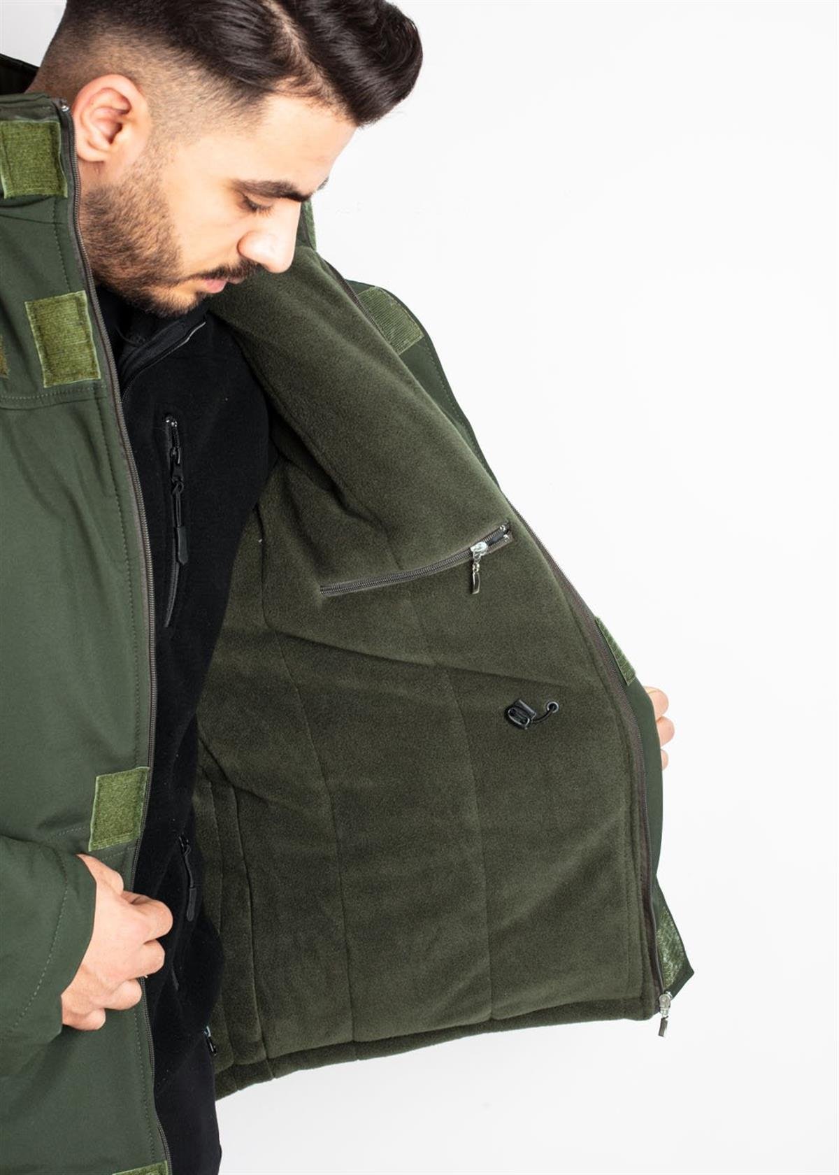 Outdoor Mont ve PolarlarHaki Mont Rüzgara Ve Soğuğa Karşı Dayanıklı