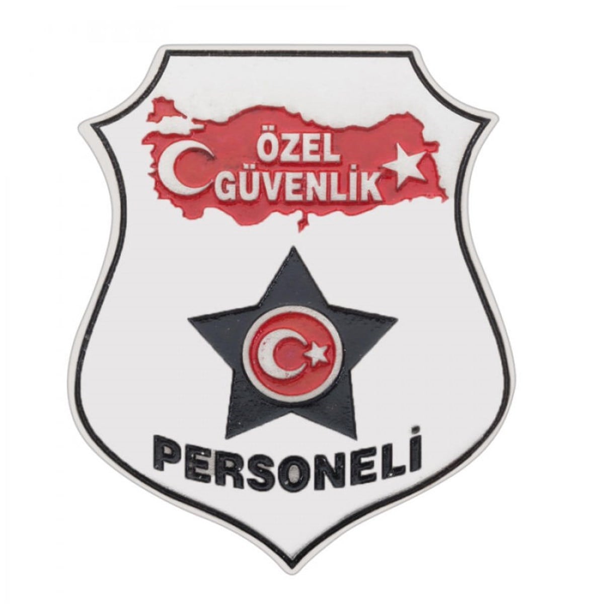 Türkiye Haritalı Özel Güvenlik Cüzdan Rozeti
