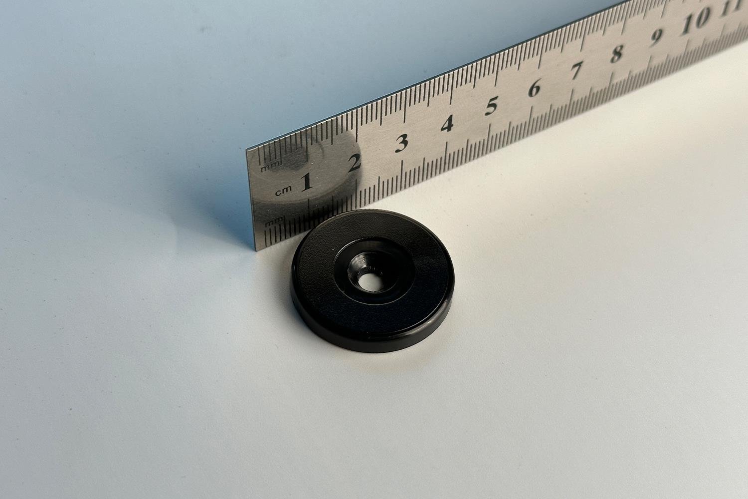 13.56 Mhz NFC Ferritli Metal Üstü Tag Token Siyah 30mm Çap