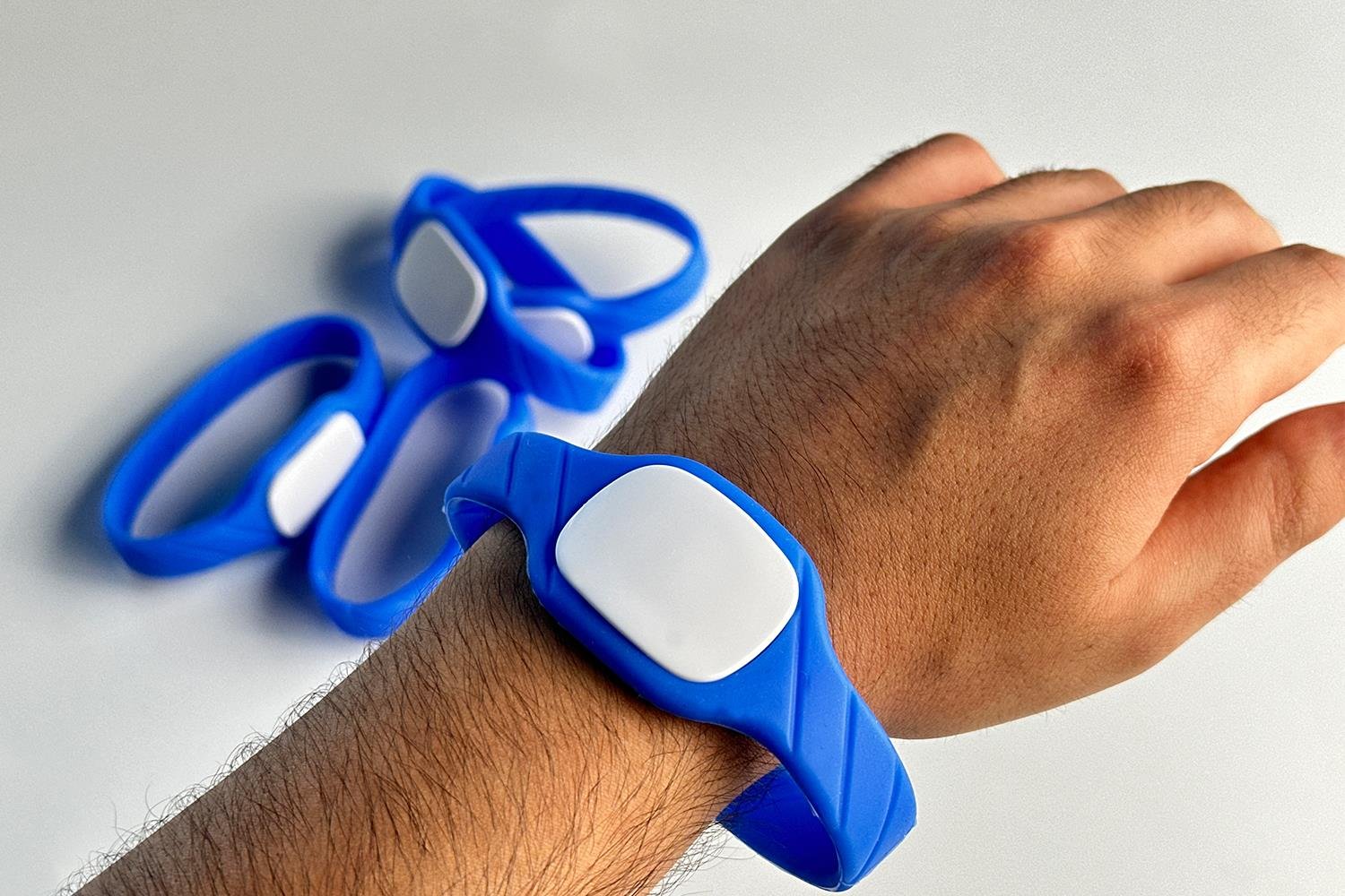 Akıllı Silikon Bileklik Çip Değiştirilebilir- Mavi