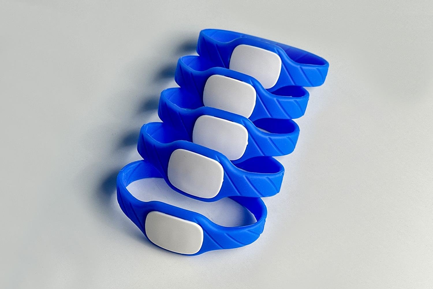 Akıllı Silikon Bileklik Çip Değiştirilebilir- Mavi