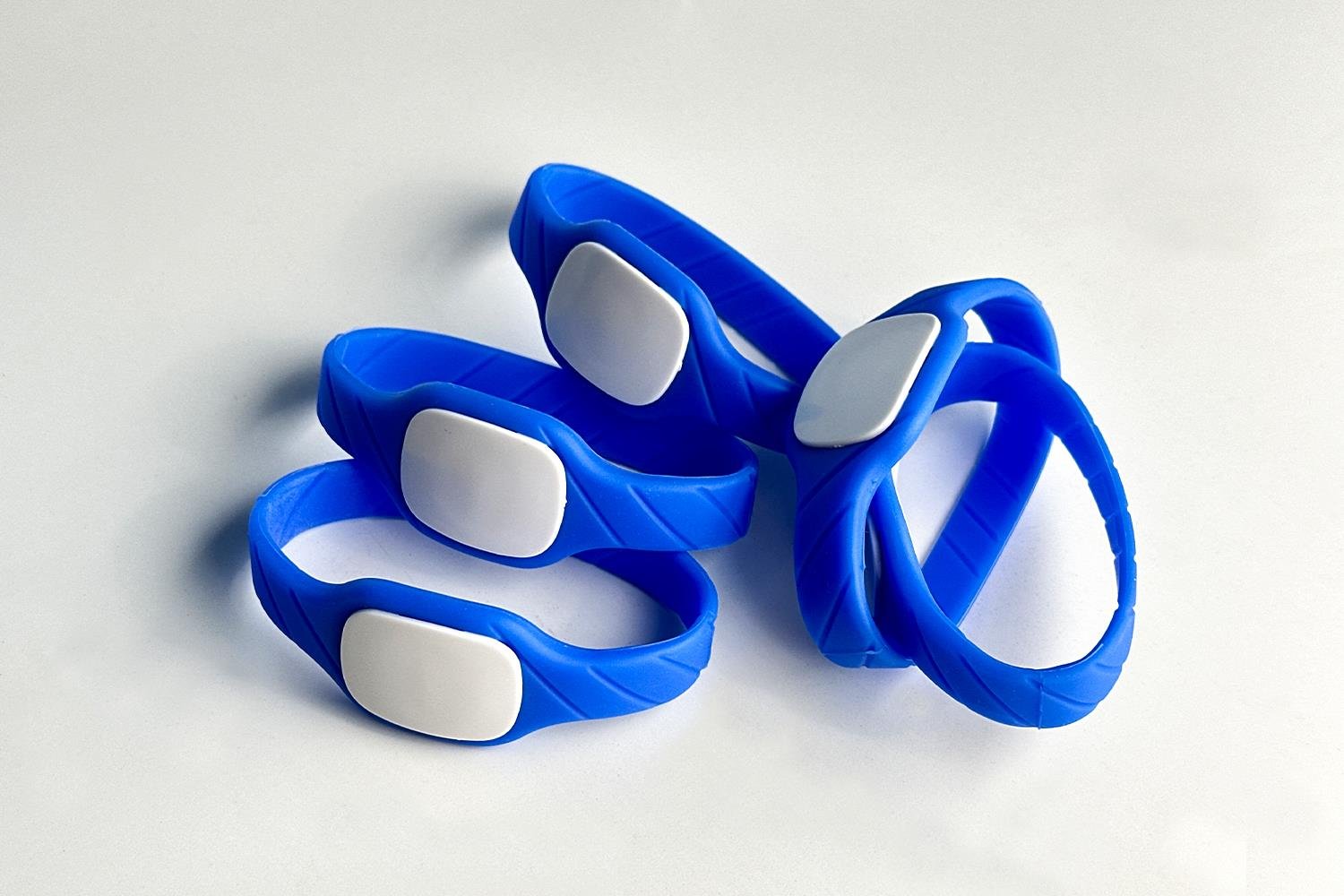 Akıllı Silikon Bileklik Çip Değiştirilebilir- Mavi