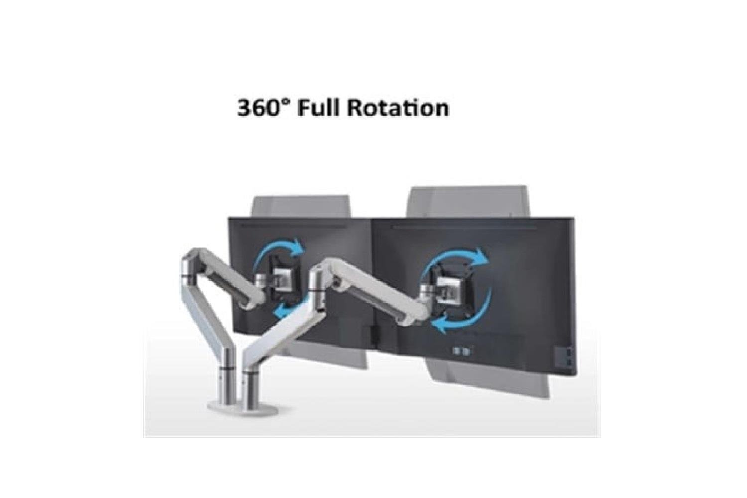 Alüminyum Çift Monitör Tutucu 17-32 inç