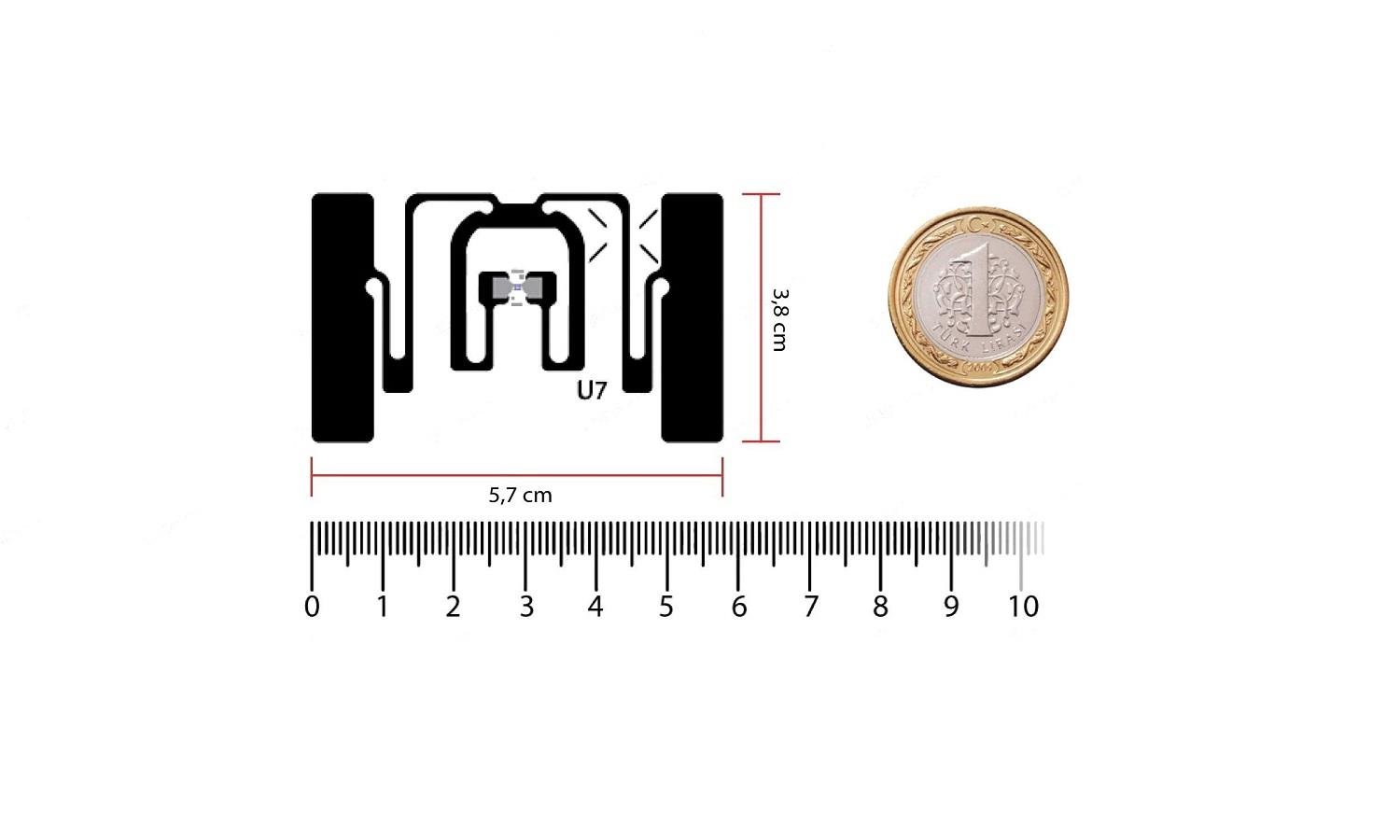 Avery Dennison AD-383u7 UHF RFID Etiket