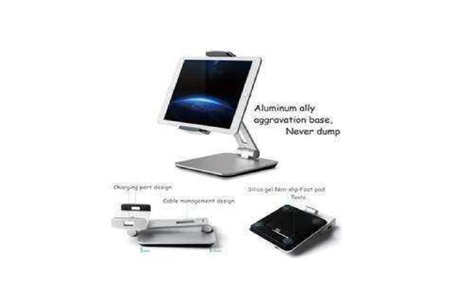 Ayarlanabilir Gri Telefon ve Tablet Standı 4.7 ~ 12.9 inç