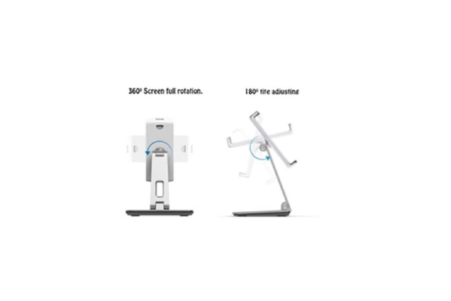 Ayarlanabilir Siyah Telefon ve Tablet Standı 4.7 ~ 12.9 inç