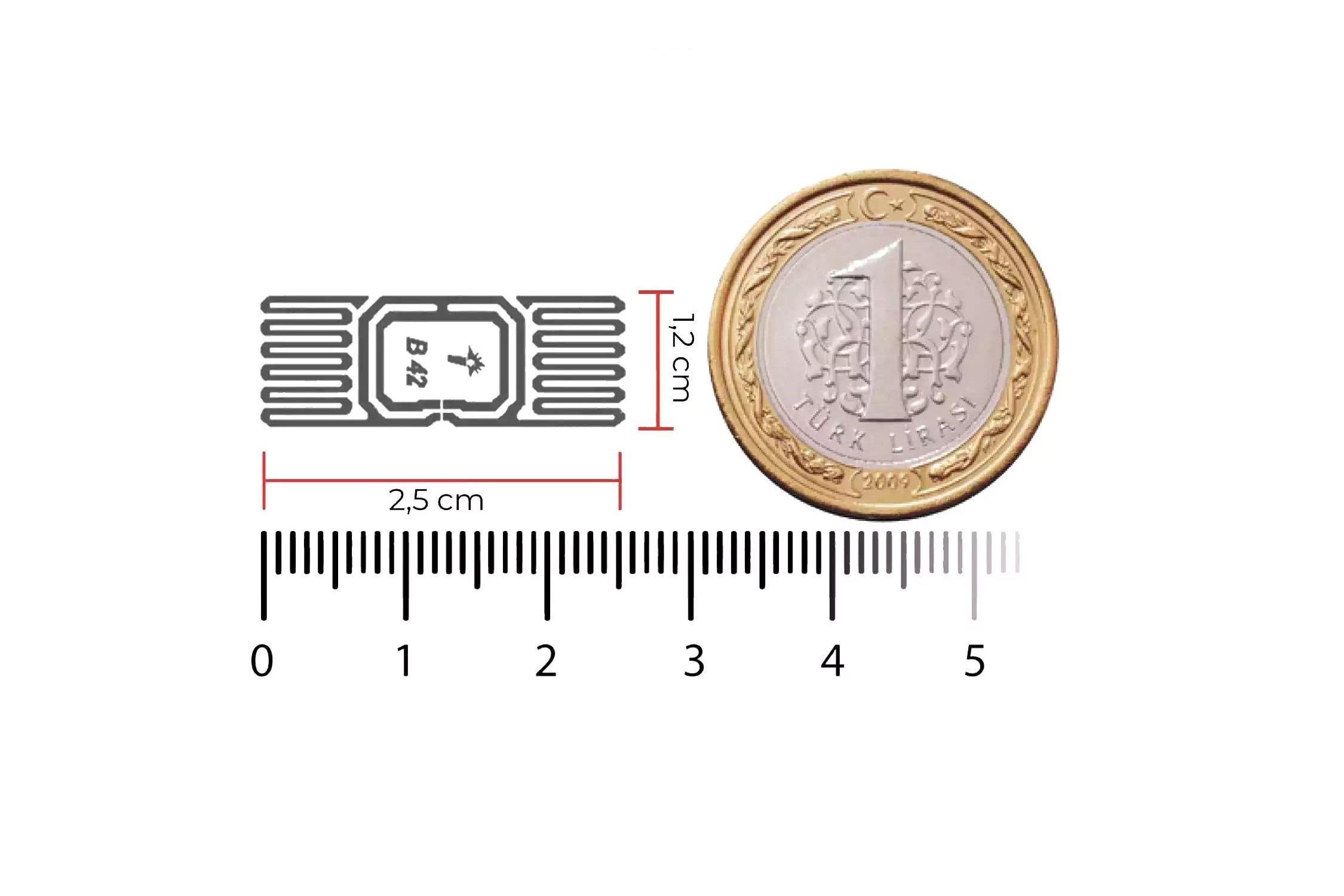 B42 Şeffaf UHF RFID Etiket