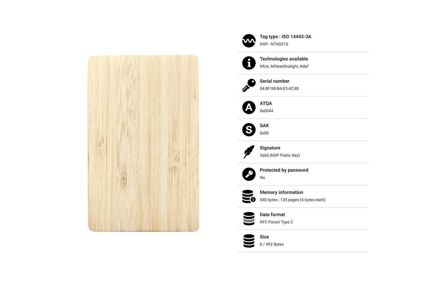 Bambu NFC Kart NTAG215