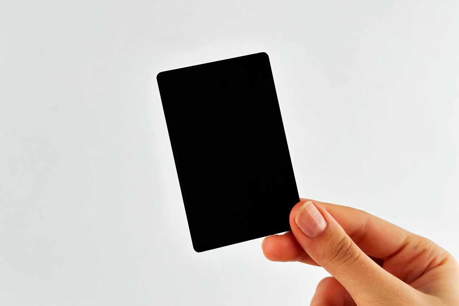 NFC بطاقة معدنية سوداء