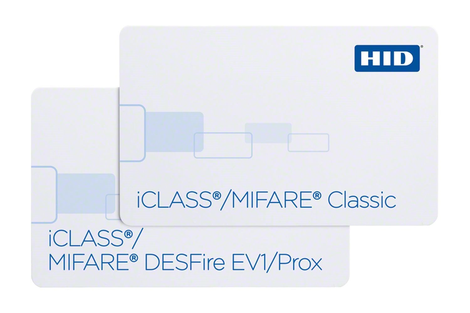 HID iCLASS + MIFARE Classic or MIFARE DESFire EV1 + Prox 252, 262 & 263