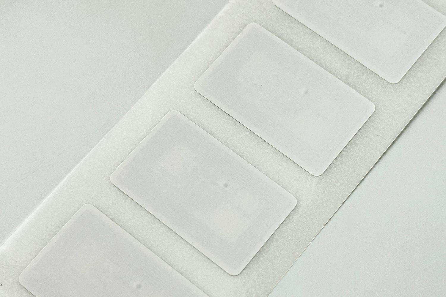 ICODE SLIX2 Çipiyle 40x25 mm Boyutunda HF Etiket 